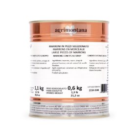 Agrimontana - Kandírozott gesztenyedarabok szirupban, 1100g