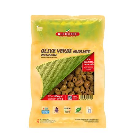 ALFICHEF - Grilled green olives, pitted, 1kg
