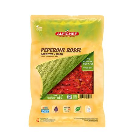 ALFICHEF - Flame roasted and peeled red peppers, 1kg