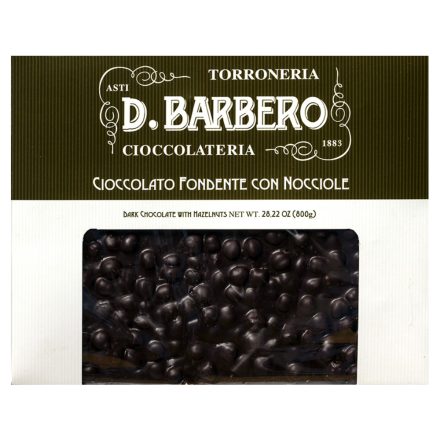 Barbero - Óriás étcsokoládé tábla mogyoróval, 800g