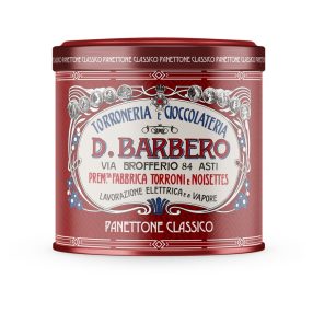   Barbero Panettone Classico - classic panettone in a Christmas tin box, 750g