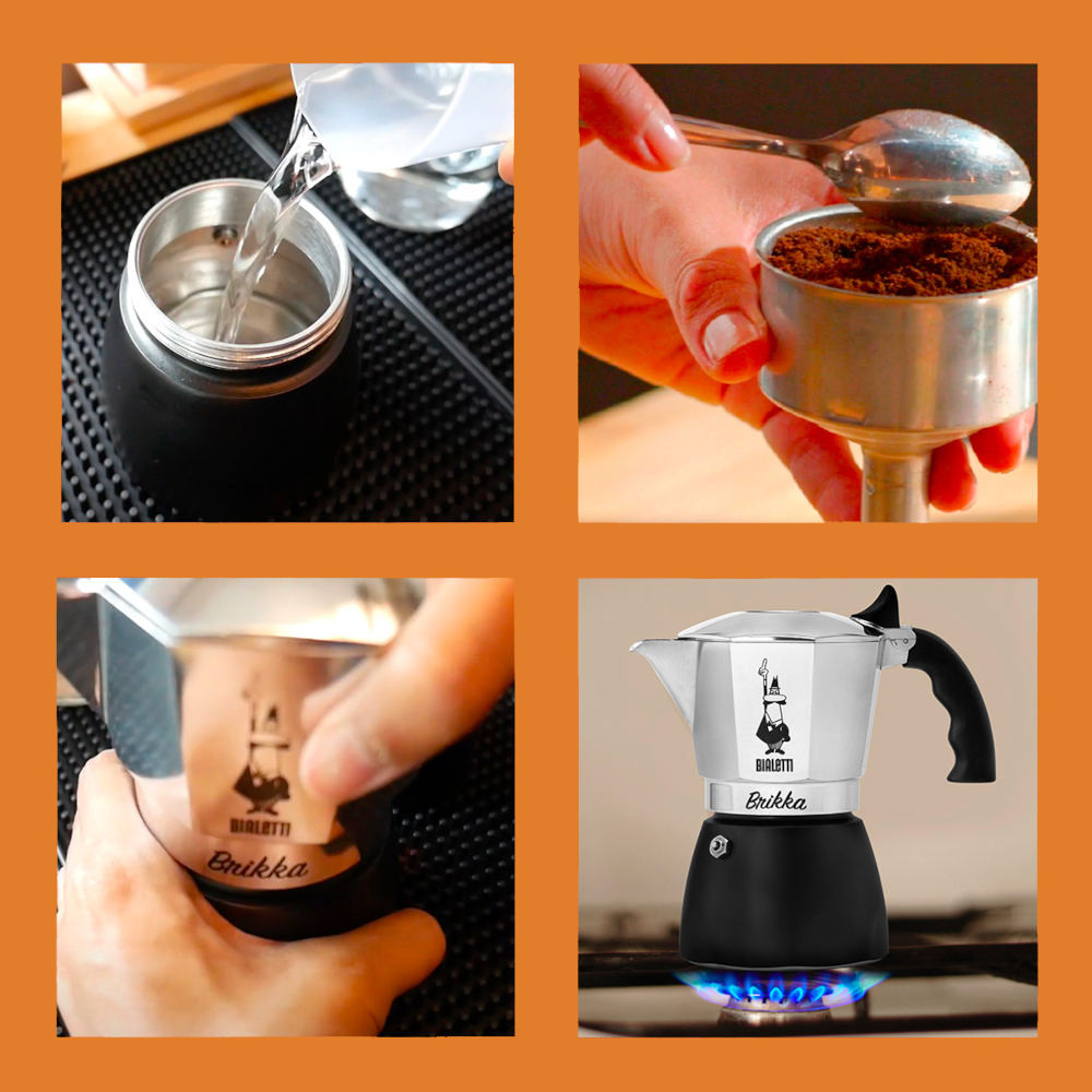 Bialetti Brikka 2 cups coffee maker that produce crema