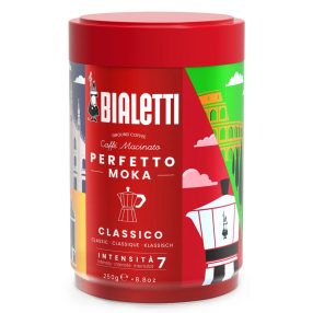   Bialetti Perfetto Moka őrölt kávé Classico - limitált fémdobozos kiadás, 250gr