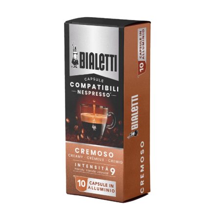 Bialetti Nespresso compatible coffee capsule box Cremoso, 10pc