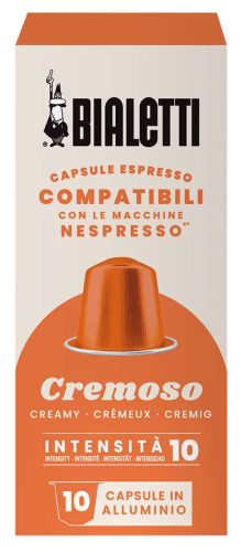 Bialetti Nespresso kompatibilis kávékapszula Cremoso, 10db