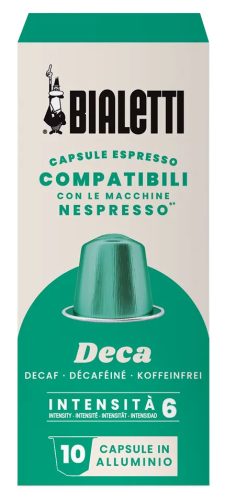 Bialetti Nespresso kompatibilis kávékapszula Deka, 10db