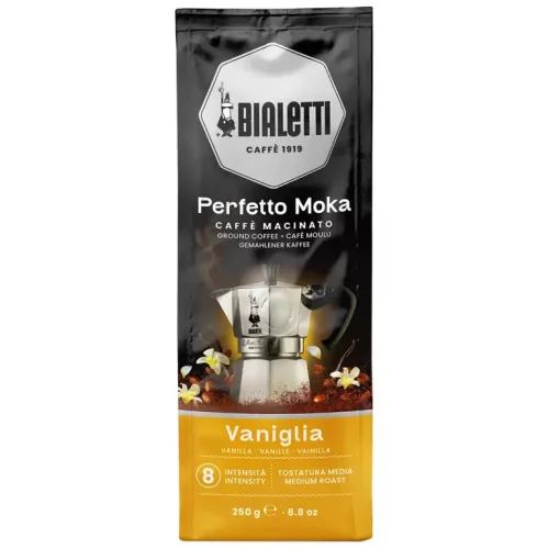 Bialetti Perfetto Moka őrölt kávé Vanília, 250gr