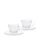 Bialetti Glass espresso cup with saucer set 2 pcs (60ml)