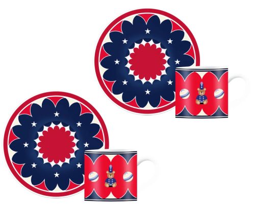 Bialetti - Kávéscsésze-szett, 2 személyes - Karácsonyi Maci Kollekció