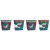 Bialetti Winter Wonderland coffee cup set 4 pcs (90ml)