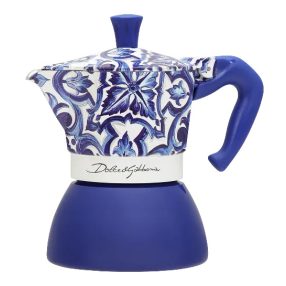   Bialetti - Dolce&Gabbana Moka Induction Blu Mediterraneo kotyogós kávéfőző, 4 adagos
