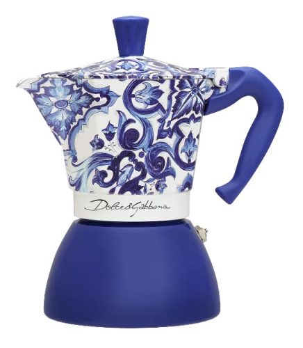 Bialetti - Dolce&Gabbana Moka Induction Blu Mediterraneo 6 cups coffee maker