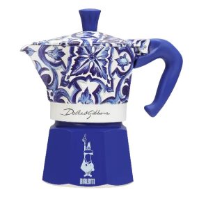   Bialetti - Dolce&Gabbana Moka Express Blu Mediterraneo kotyogós kávéfőző, 3 adagos