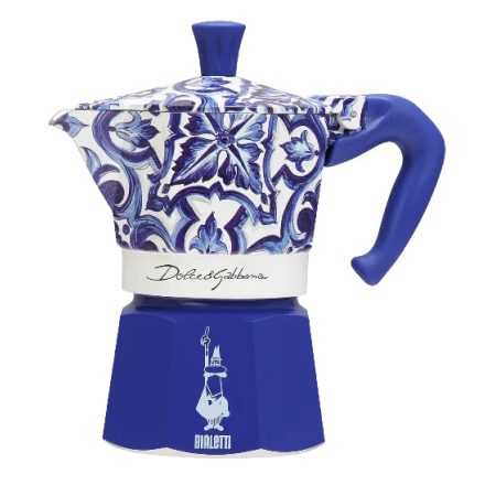 Bialetti - Dolce&Gabbana Moka Express Blu Mediterraneo kotyogós kávéfőző, 3 adagos