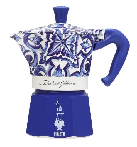 Bialetti - Dolce&Gabbana Moka Express Blu Mediterraneo 3 cups coffee maker