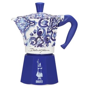   Bialetti - Dolce&Gabbana Moka Express Blu Mediterraneo kotyogós kávéfőző, 6 adagos