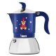 Bialetti - Fiammetta Induction kék kotyogós kávéfőző, 2 csészés - Karácsonyi Maci Kollekció