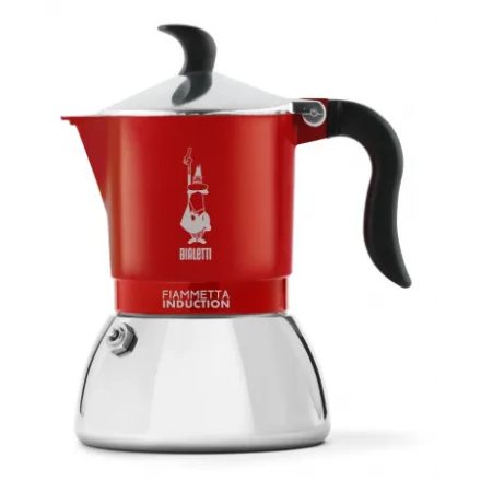 Bialetti Fiammetta Induction 2 cups coffee maker, red