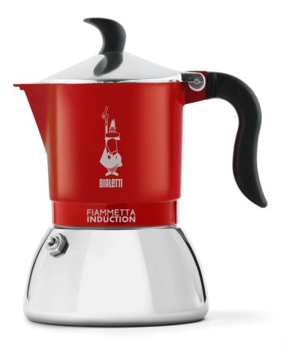 Bialetti Fiammetta Induction kotyogós, indukciós kávéfőző, 4 adagos, piros