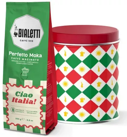 Bialetti - Perfetto Moka Ciao Italia - Ground Coffee gift box, 250g