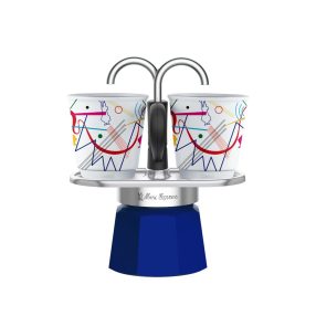   Bialetti Mini Express kotyogós kávéfőző 2 csészével, 2 adagos, Kandinsky kiadás