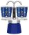 Bialetti - Mini Express kék kotyogós kávéfőző, 2 csészés - Karácsonyi Maci Kollekció