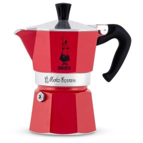   Bialetti Moka Express kotyogós kávéfőző, 1 adagos, piros