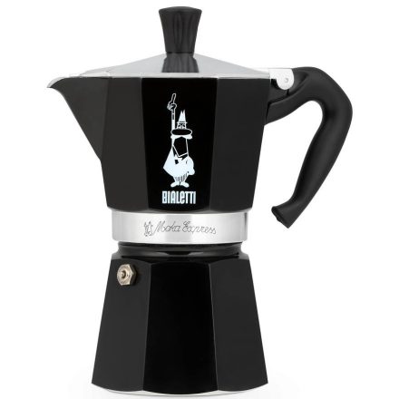 Bialetti Moka Express 6 cups coffee maker, black