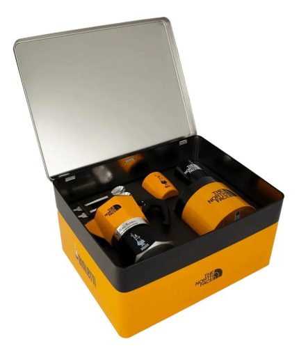 Bialetti - The North Face díszdoboz 3-adagos Moka Express kotyogóssal és utazó bögrékkel