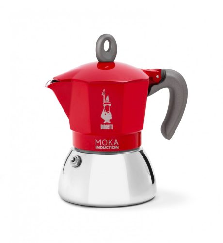 Bialetti Moka Induction 4 cups coffee maker, red
