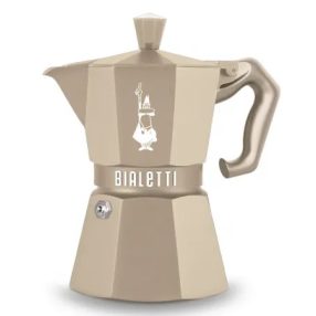   Bialetti Moka Induction Octagonal kotyogós, indukciós kávéfőző, 3 adagos, homokszínű