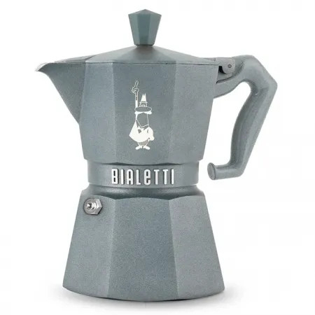 Bialetti Moka Induction Octagonal kotyogós, indukciós kávéfőző, 3 adagos, ezüstszürke