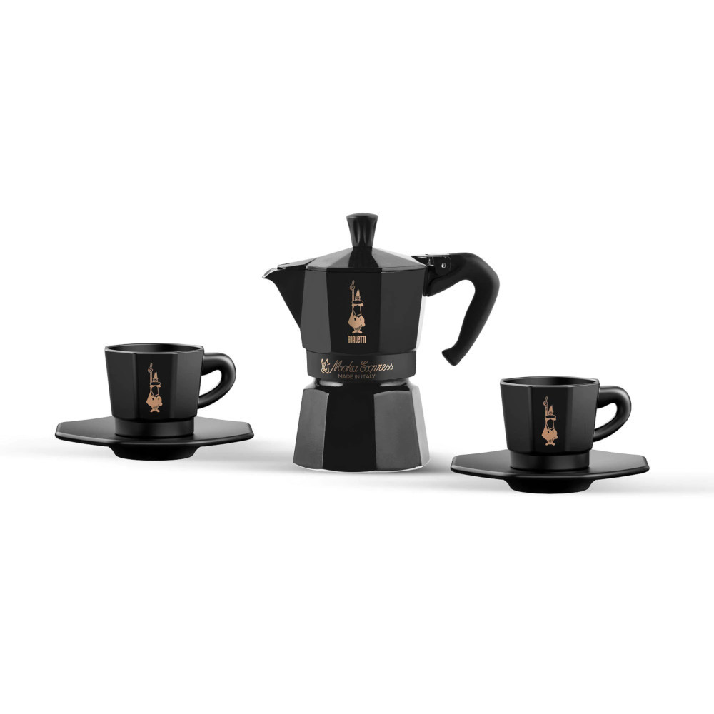Bialetti 2 Cups Mini Express BLACK Stovetop Espresso Maker