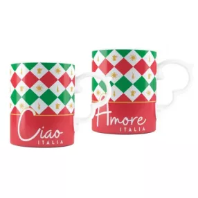 Bialetti - Kávésbögre, 2db - Ciao Italia Kollekció