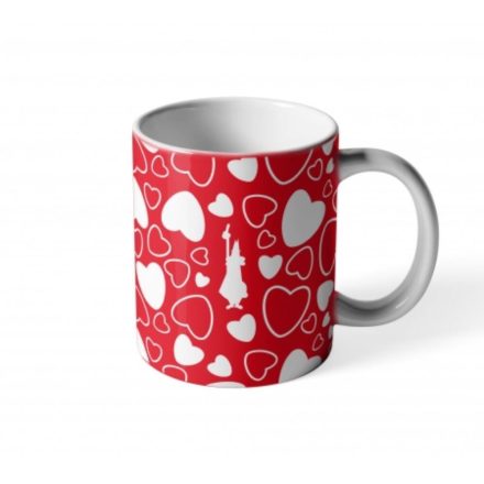 Bialetti Hearts coffee mug 160ml, red