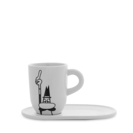 Bialetti Man with moustache coffee mug and saucer 320ml
