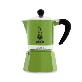 Bialetti Rainbow kotyogós kávéfőző, 3 adagos, zöld