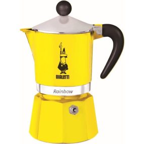 Bialetti Rainbow kotyogós kávéfőző, 3 adagos, sárga