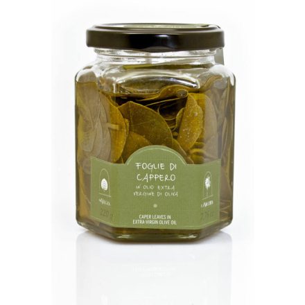 La Nicchia Caper leaves in olive oil, 220g