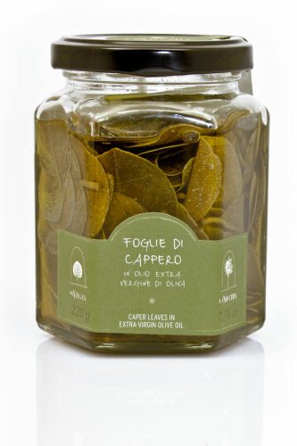 La Nicchia Caper leaves in olive oil, 220g