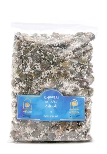 La Nicchia - Mediterranean capers in salt, medium size, 200g
