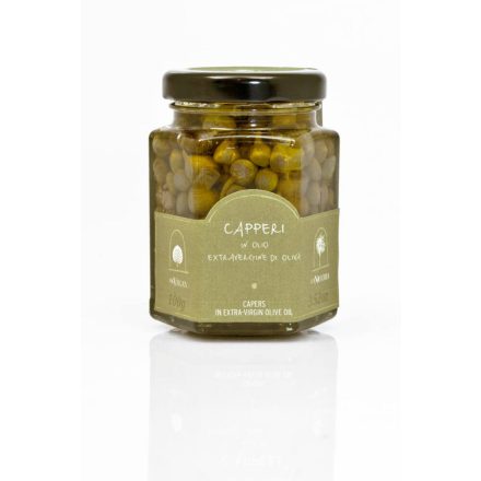 La Nicchia Capers in olive oil, small size, 100g