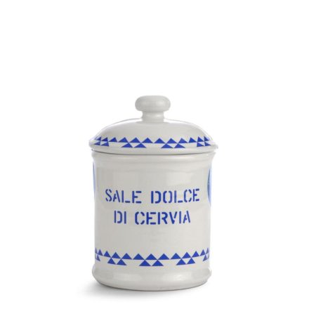 Sale dolce di Cervia - coarse-grained sea salt in ceramic vase, 300g