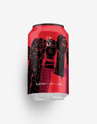 CRAK Brewery - Guerrilla Italian craft IPA (5,8%), 330 ml