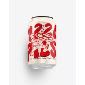   CRAK Brewery - Pizzapils craft dry-hopped lager beer (5%), 330 ml