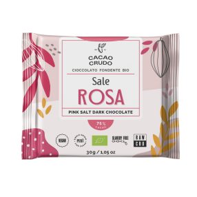   Cacao Crudo - Bio himalájai sós étcsokoládé (75%) nyers kakaóból, 30g