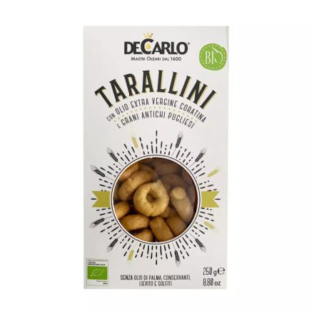 DeCarlo Tarallini extraszűz olívaolajas sós keksz, 250g