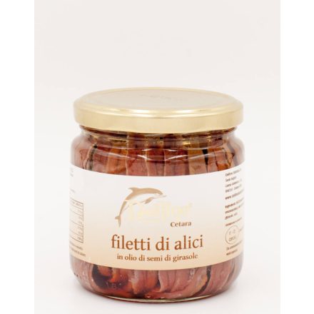 Delfino Anchovy fillets in sunflower oil, 410g