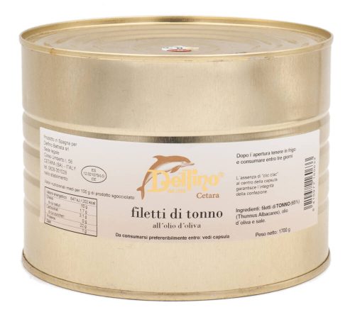 Delfino Tonhal filé olívaolajban, 1700g