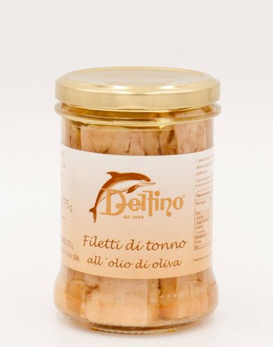 Delfino Tuna fillets in olive oil, 180g